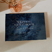 Celestial Night Sky | Gold Wedding Guest Book Gästebuch