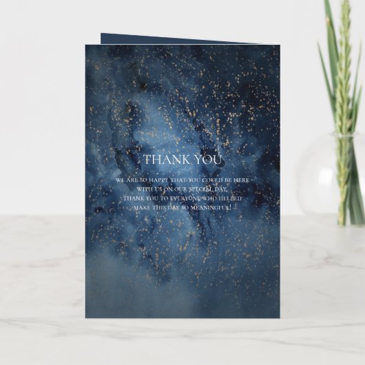 Celestial Night Sky | Goldfaltenprogramm Programm (Rückseite)