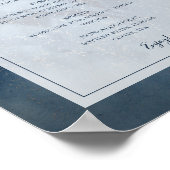 Celestial Night Sky mit Frame Drinks Menü-Zeichen Poster (Ecke)