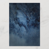 Celestial Night Sky mit Frame Wedding Advice Card Hinweiskarte (Rückseite)