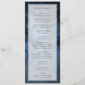 Celestial Night Sky mit Frame Wedding Programm (Rückseite)