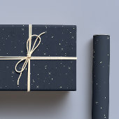 Celestial Night Sky Navy Blue Geschenkpapier Set