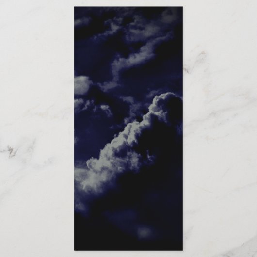 Celestial Night Sky Navy Blue Wedding Dinner Menükarte (Rückseite)