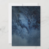 Celestial Night Sky | Silberhochzeit Einladung (Rückseite)