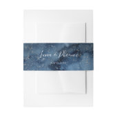 Celestial Night Sky | Silberhochzeit Einladungsbanderole (Vorderseite Beispiel)