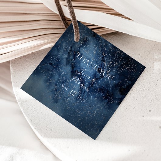 Celestial Night Sky | Silver Dankeschön Ihnen Gefa Geschenkanhänger