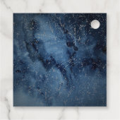 Celestial Night Sky | Silver Dankeschön Ihnen Gefa Geschenkanhänger (Rückseite)