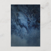 Celestial Night Sky | Silver Schedule of Events Begleitkarte (Rückseite)