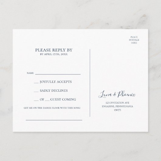 Celestial Night Sky | Silver Song Request UAWG Postkarte (Rückseite)