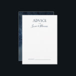 Celestial Night Sky | Silver Wedding Advice Card Hinweiskarte<br><div class="desc">Dieser Himmel am Himmel | Silber Hochzeitsratenkarte ist perfekt für Ihre verzauberte Hochzeit unter den Sternen. Der dunkelmarineblau blaue Aquarellhimmel, mit Silberstern übersät, Set den Ton für Ihren Abend Boho Outdoor Hochzeit. Personalisieren Sie es, wie Sie es wünschen oder behalten, wie es ist. Schauen Sie sich die Erholung der Sammlung...</div>