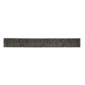 Celestial Night Sky Stars Black Satinband (Vorderseite)