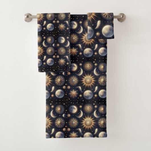 Celestial Night Sky Towel Set (Insitu)