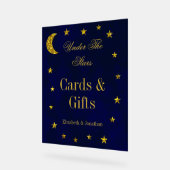 Celestial Night Sky Wedding Acrylschild (Winkel)