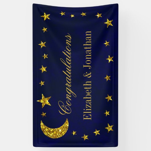 Celestial Night Sky Wedding Banner (Vertikal)