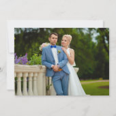 Celestial Night Sky Wedding Dankeskarte (Rückseite)