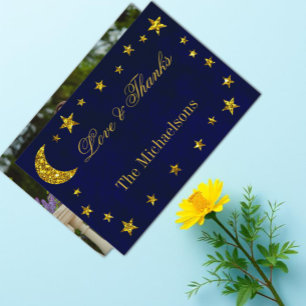 Celestial Night Sky Wedding Dankeskarte
