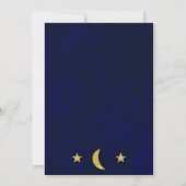 Celestial Night Sky Wedding Einladung (Rückseite)