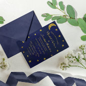 Celestial Night Sky Wedding Einladung