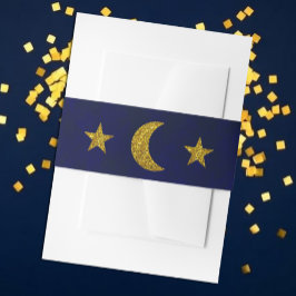 Celestial Night Sky Wedding Einladungsbanderole