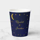 Celestial Night Sky Wedding Pappbecher (Vorderseite)