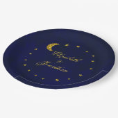 Celestial Night Sky Wedding Pappteller (Schrägansicht)