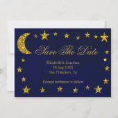 Celestial Night Sky Wedding Save The Date (Vorderseite)