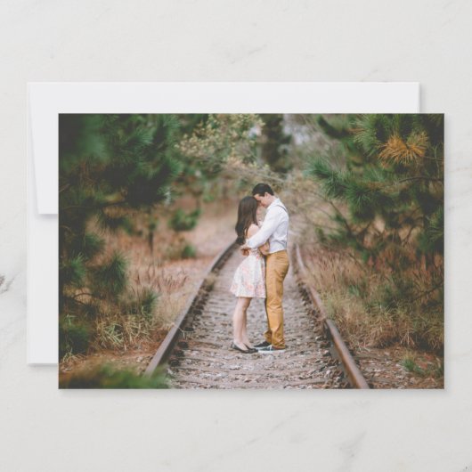 Celestial Night Sky Wedding Save The Date (Rückseite)