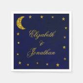 Celestial Night Sky Wedding Serviette (Vorderseite)