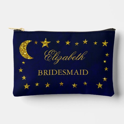 Celestial Night Sky Wedding Zubehörtasche (Vorderseite)