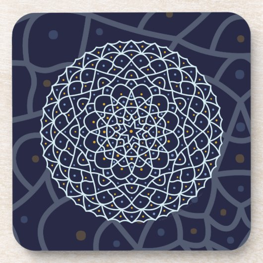 Celestial Night Square Untersetzer (Vorderseite)