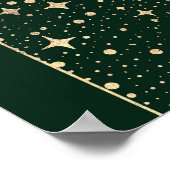 Celestial Night Stars Wedding Welcome Sign Poster (Ecke)