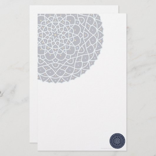 Celestial Night Stationery Briefpapier (Vorne/Hinten)