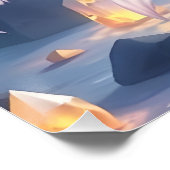 Celestial Nine-Schwanzes Fox Poster (Ecke)