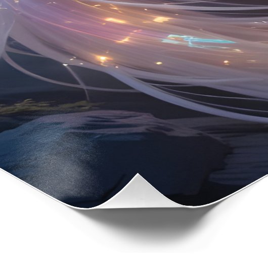 Celestial Nine-Tails Fox Poster (Ecke)