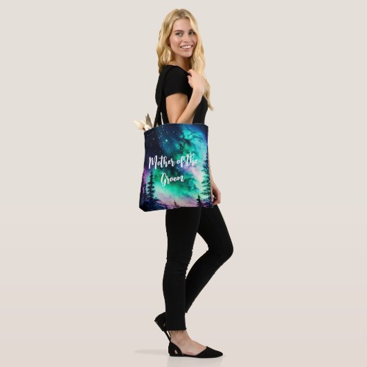 Celestial Northern Lights Hochzeit Tasche (Am Model)