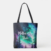 Celestial Northern Lights Hochzeit Tasche (Rückseite)