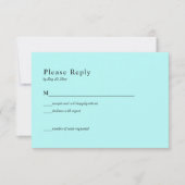 Celestial Northern Lights Wedding RSVP Card Karte (Vorderseite)