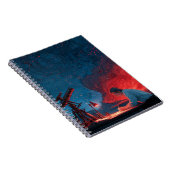 Celestial Observer Red Blue Star Map Notebook Notizblock (Rechte Seite)