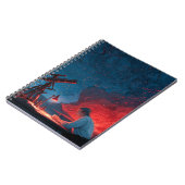 Celestial Observer Red Blue Star Map Notebook Notizblock (Linke Seite)