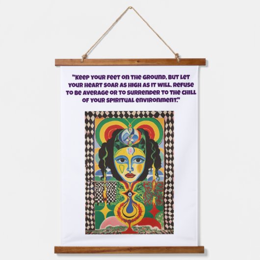 Celestial Occult Tapestry - Alchemy & Mysticism Wa Wandteppich Mit Holzrahmen (Vorderseite)