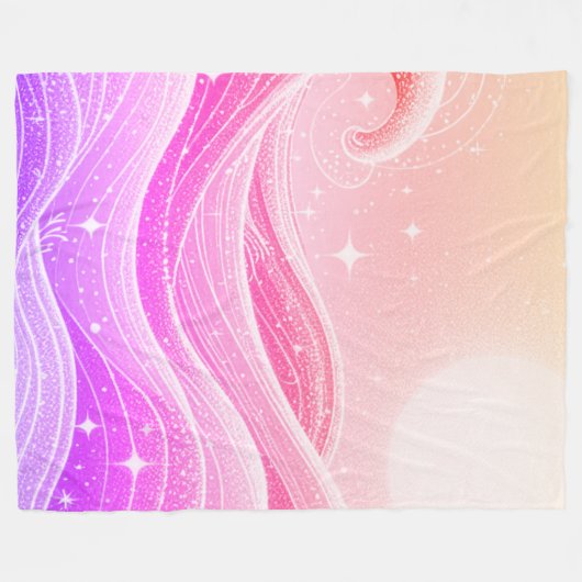 Celestial Ocean Dreams Fleecedecke (Vorderseite (Horizontal))