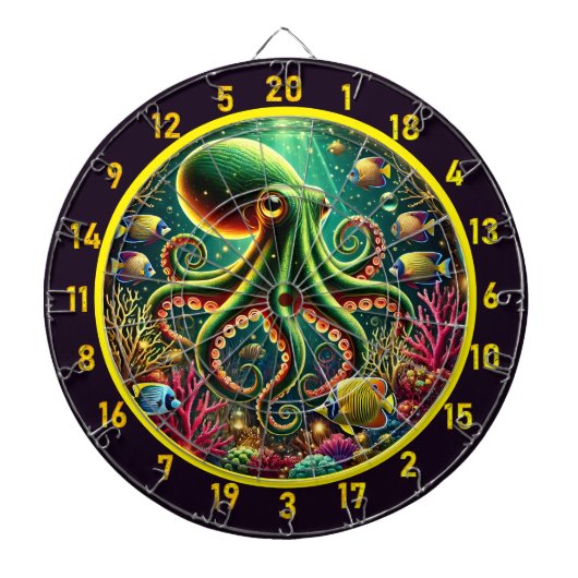 Celestial Octopus Dartboard Dartscheibe (vorne)