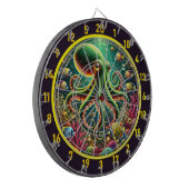 Celestial Octopus Dartboard Dartscheibe (Vorderseite Links)