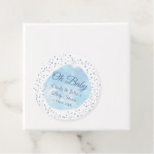 Celestial Oh Baby Blue Moon & Stars Babydusche Fa. Geschenkanhänger (Beispiel)
