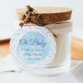 Celestial Oh Baby Blue Moon & Stars Babydusche Fa. Geschenkanhänger