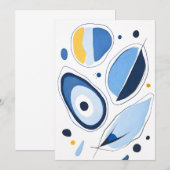 Celestial Orb Odyssey Abstrakt Dankeskarte (Vorne/Hinten)