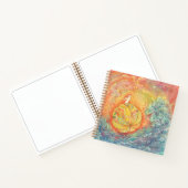 Celestial Orb: Winged Hare on Silken Brocade Notizblock (Innenseite)