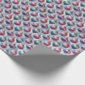 Celestial Ornament Wrapping Paper Geschenkpapier (Ecke)