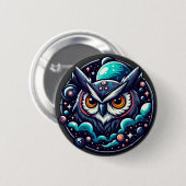 Celestial Owl Button (Vorne & Hinten)