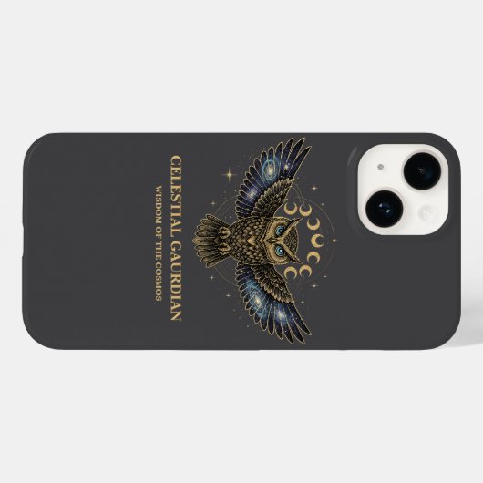 Celestial Owl Cosmic Guardian Case-Mate iPhone Hülle (Rückseite (Horizontal))